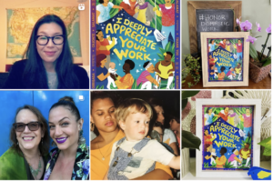 Grid of posts submitted to our Honor Domestic Work Hashtag on Instagram